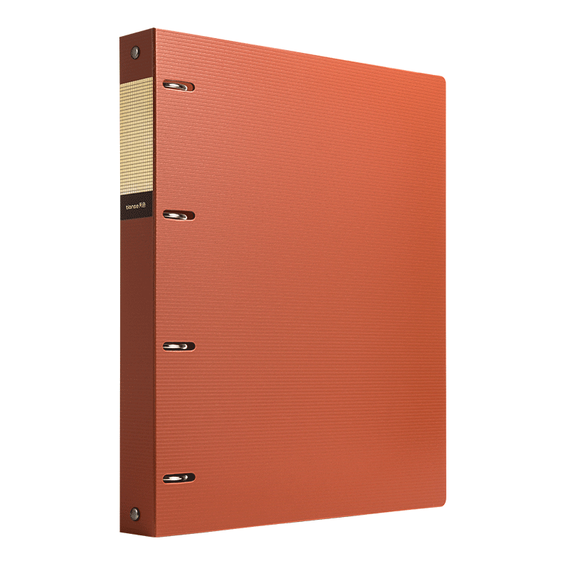 天色 5只四孔文件夹打孔 A4活页夹插页资料册 快劳夹试卷夹大容量加厚强力夹 TS-1615 珊瑚橙 珊瑚橙