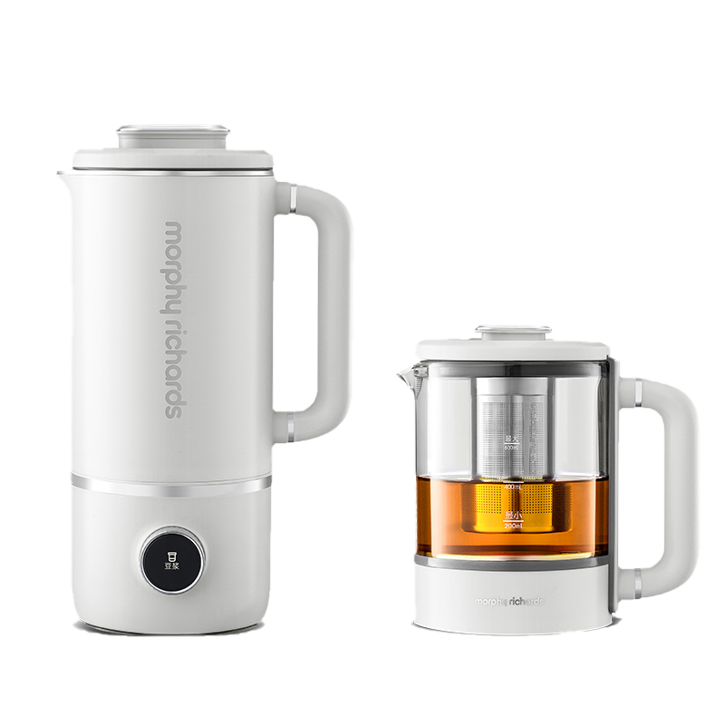 摩飞电器（morphy richards）多功能破壁豆浆机MR8200+养生壶组合装（单位:套） 白色