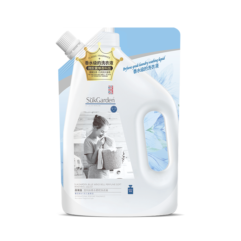 SukGarden蔬果园蓝风铃香水柔软洗衣液（持久留香）（袋装） SGY0156