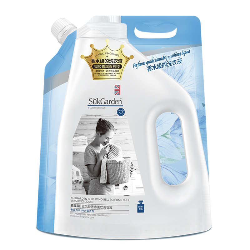 SukGarden蔬果园蓝风铃香水柔软洗衣液（持久留香）（袋装） SGY0212