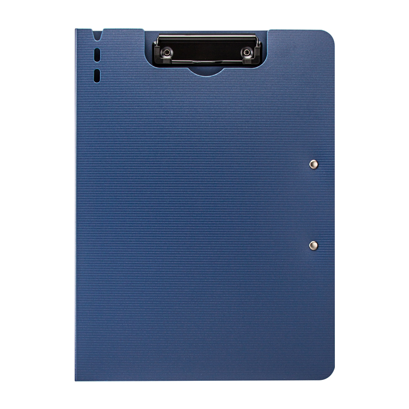 天色 5个A4文件夹板双夹折页板夹 会议夹秘书夹资料夹试卷夹签字签约呈阅夹  TS-10002 深邃蓝