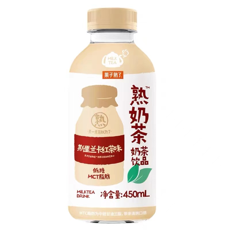 果子熟了熟奶茶斯里兰卡红茶味450mlx15（单位：箱） 枫叶色