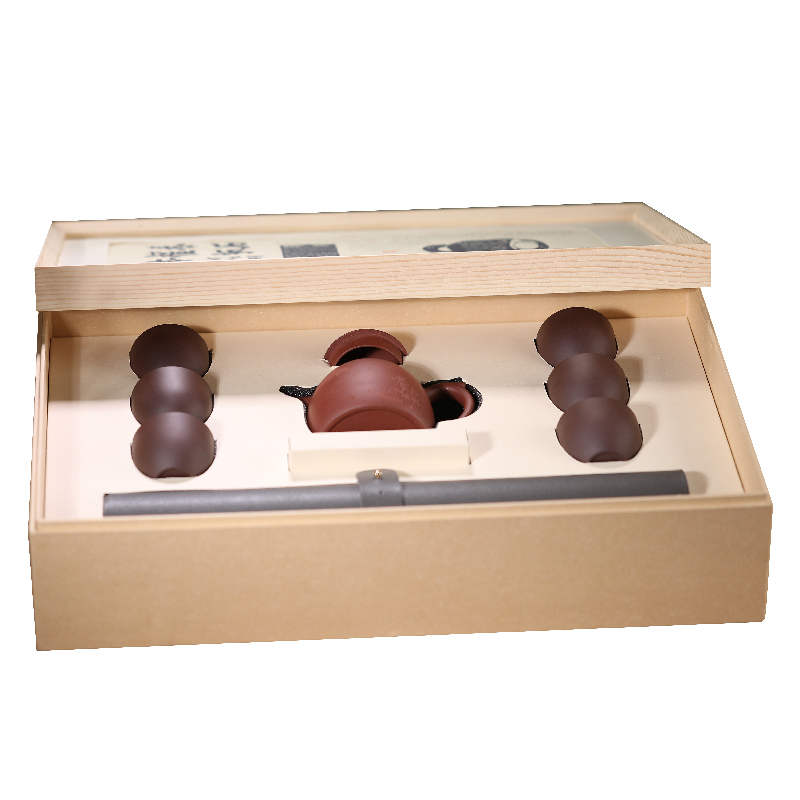 六合同风&middot;秦权 紫砂茶席套装 自然色