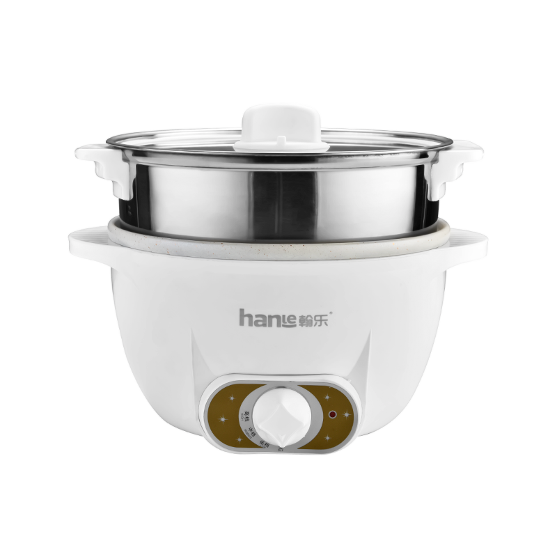 翰乐多功能迷你电煮锅（双耳带格）HL-YXSG70（套）  