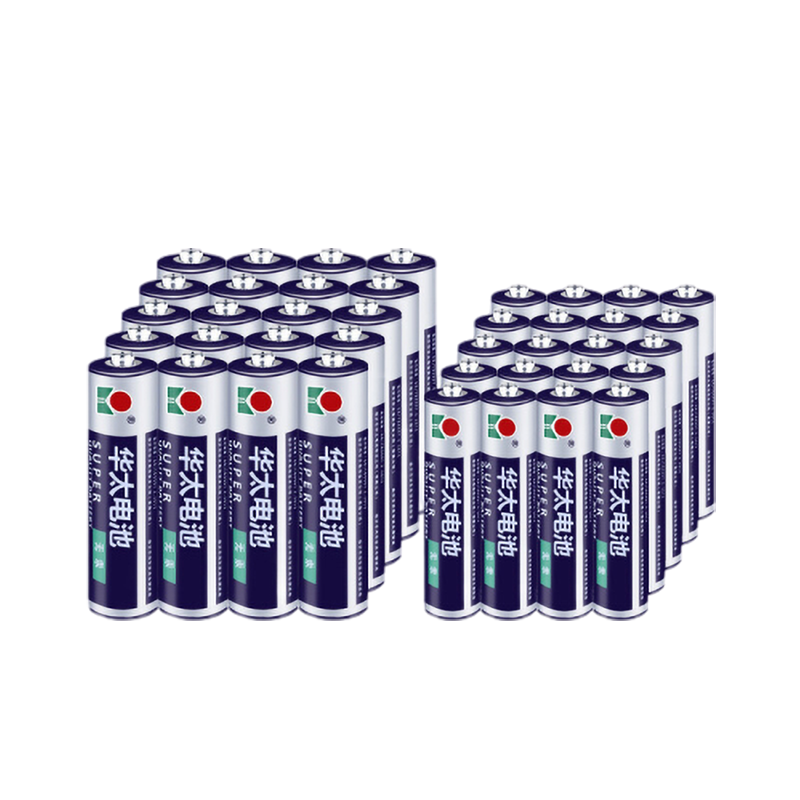 华太电池碳性电池 适用于:儿童玩具/遥控器/挂钟/闹钟/计算器 蓝白
