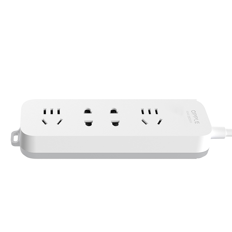 欧普照明 插线板S03-2406 规格：10A 250V～ 无开关-2个两孔+2个五孔-1.8M 个 白色