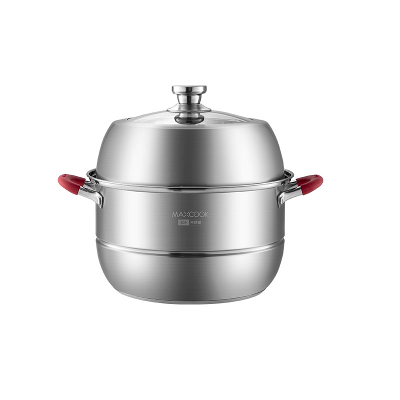 美厨悦享双层蒸锅28cm MCLP-604（单位：套） 不锈钢色
