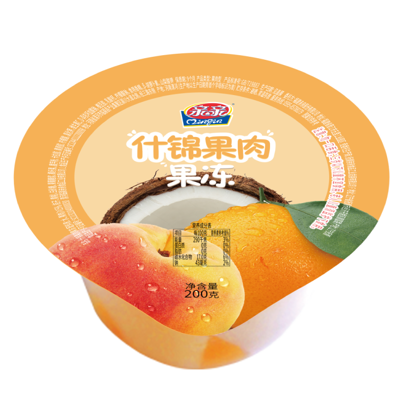 亲亲果肉果冻200gx12杯（单位：杯） 黄色雪梨味