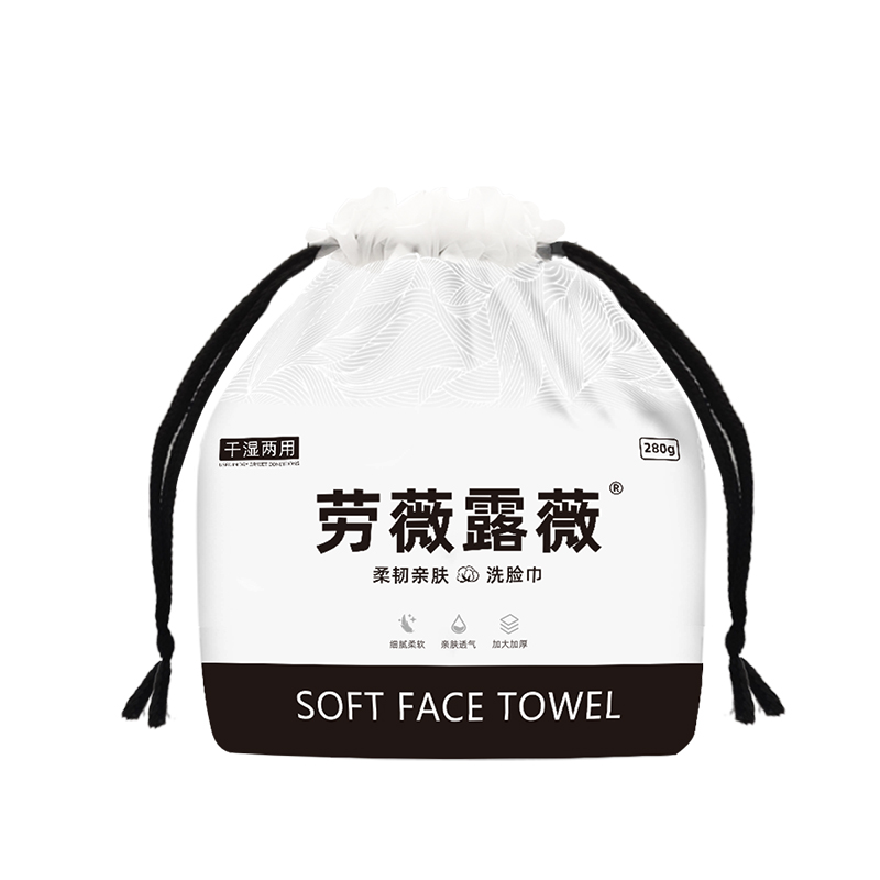 劳薇露薇干湿两用卷巾280g*3包 本白色