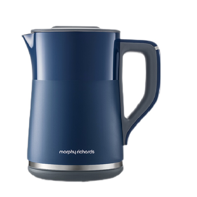 摩飞（Morphyrichards）1.5L全不锈钢304双层实时显温开水壶MR6070（单位：台） 轻奢蓝
