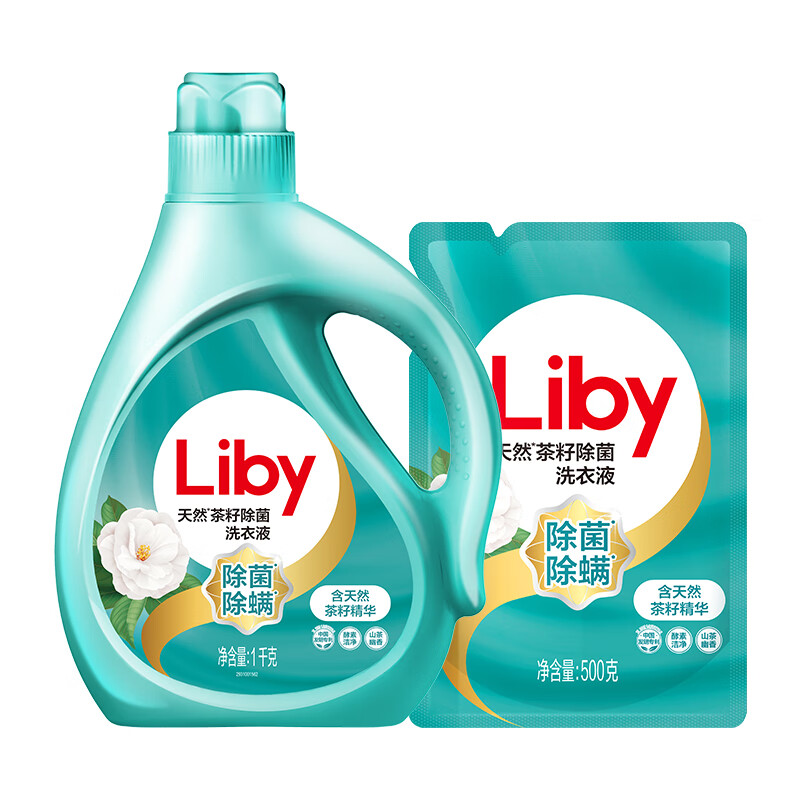 立白 天然茶籽 1.5kg 洗衣液 绿色（单位：组）