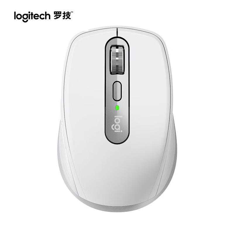 罗技（Logitech）MX Anywhere 3无线蓝牙双模鼠标 商务办公 便携鼠标 跨设备控制 【2.4G+蓝牙】标准版 银色
