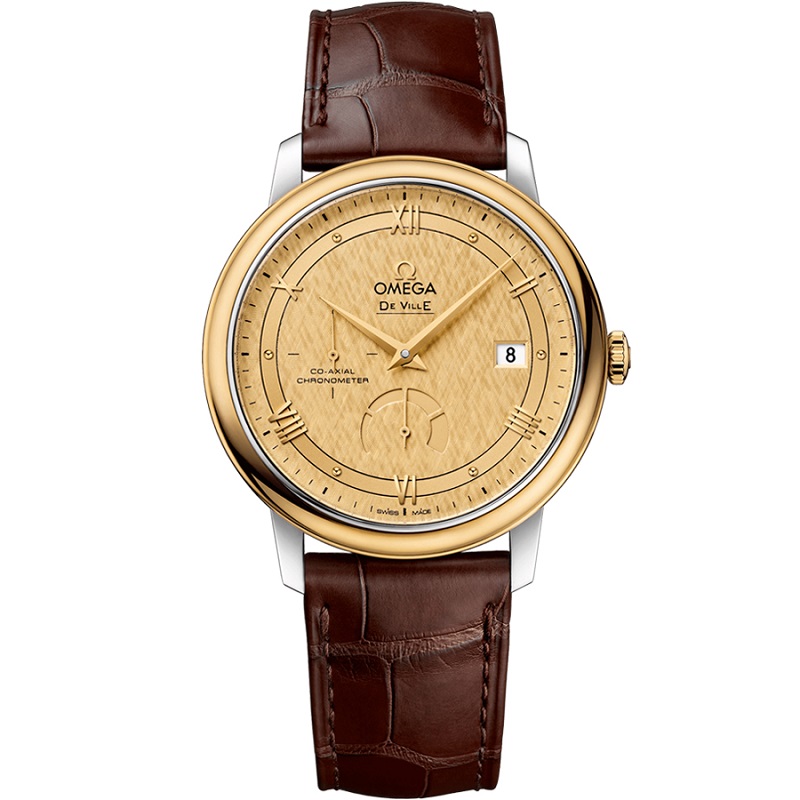OMEGA欧米茄 碟飞典雅系列同轴动力储存显示机械男表424.23.40.21.08.001 金色