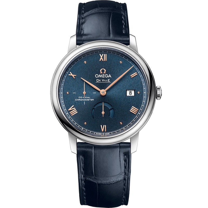 OMEGA欧米茄 碟飞典雅系列同轴动力储存显示机械男表424.13.40.21.03.003 蓝色