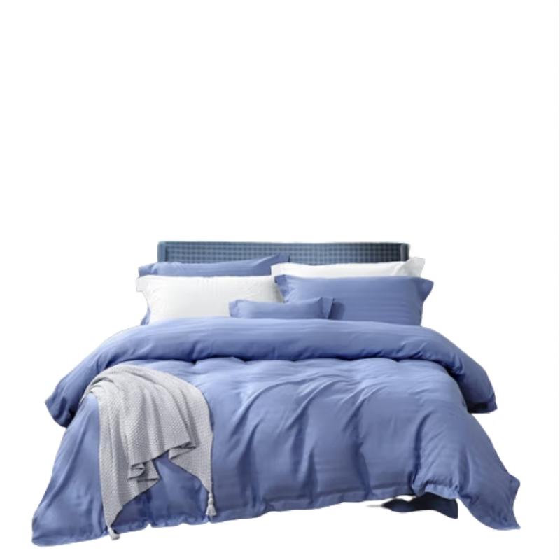 富安娜 素提四件套-莱尔特203*229cm 蓝色