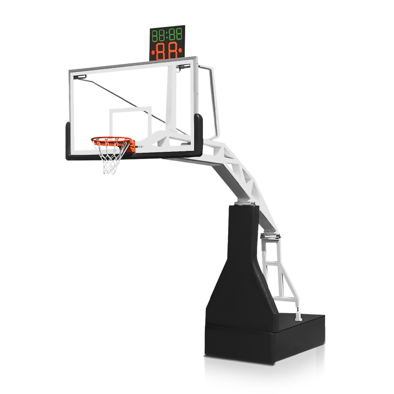 健伦（JEEANLEAN）JL-2185篮球架标准成人室内外移动豪华比赛版电动液压篮球架 曜石黑