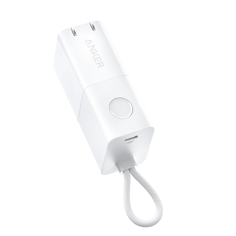 Anker安克 充电宝充电器二合一30W快充能量棒Pro type-c充电头兼容27W迷你充电宝适用 白色