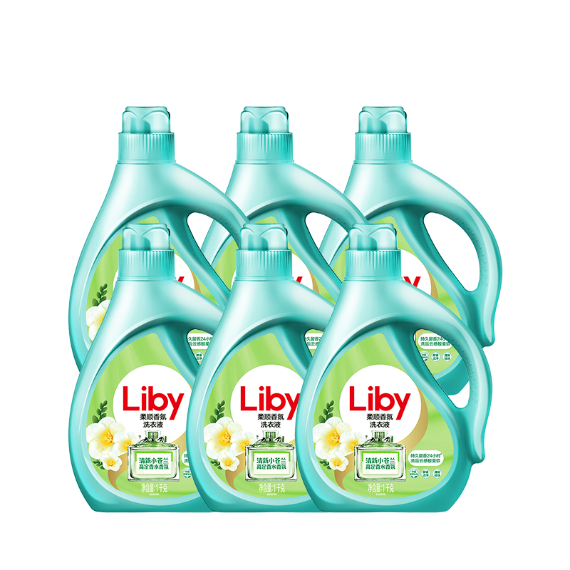 立白小苍兰香氛柔顺洗衣液2k*6瓶 LB20220920YJDF041（单位：瓶） 白色