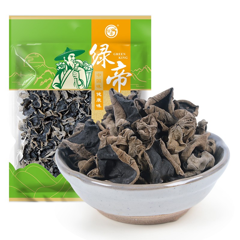 绿帝黑木耳山珍干货东北木耳  250g（单位：袋) 清新色