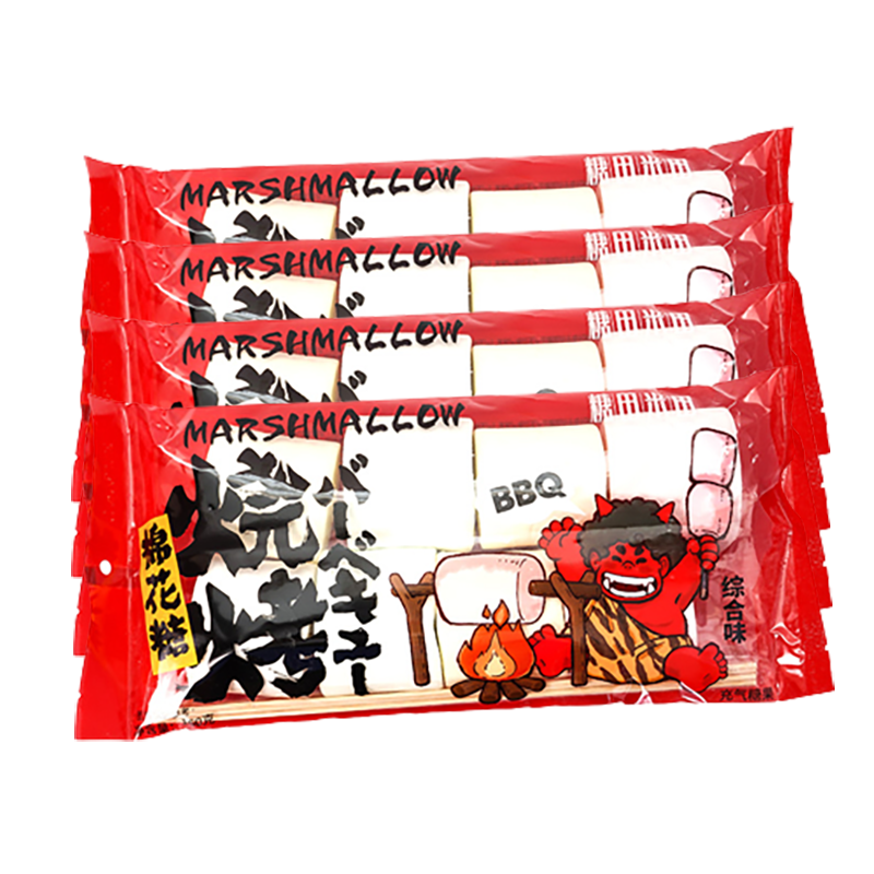 糖田米田 烧烤棉花糖 160g*4袋 宝石蓝