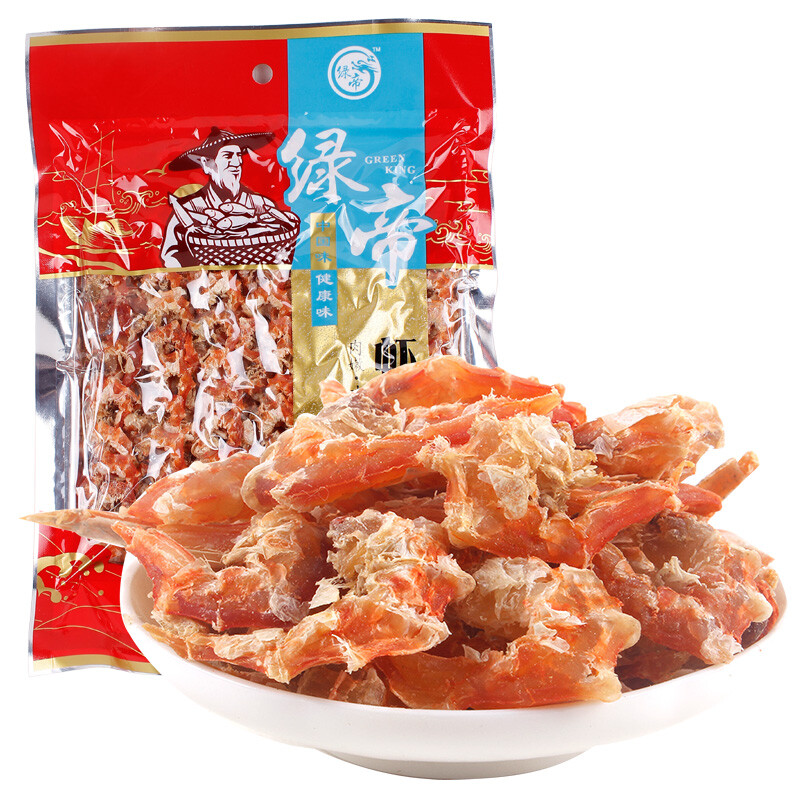 绿帝虾仁干 200g（单位：袋） 红色