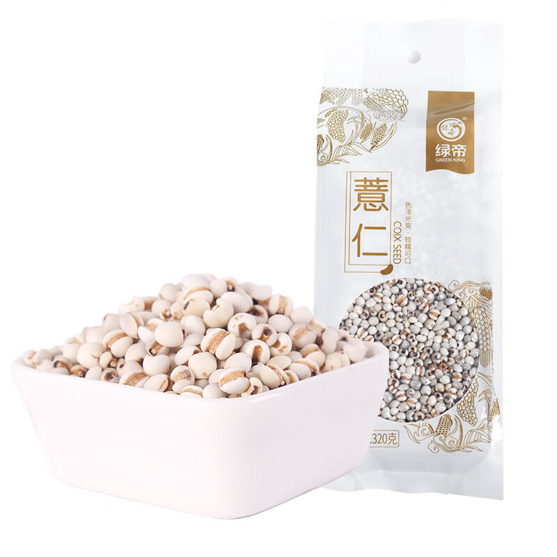 绿帝砖块薏仁 320g（单位：袋） 白色