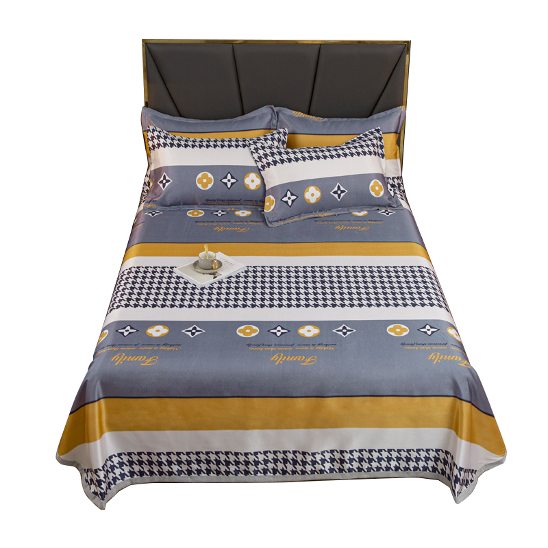 A-TIMES塔丽娜冰丝凉席三件套JF-24111（单位：套） 蓝色