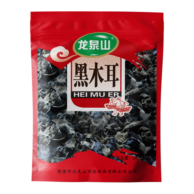 龙泉山黑木耳 500g（单位：袋） 红色
