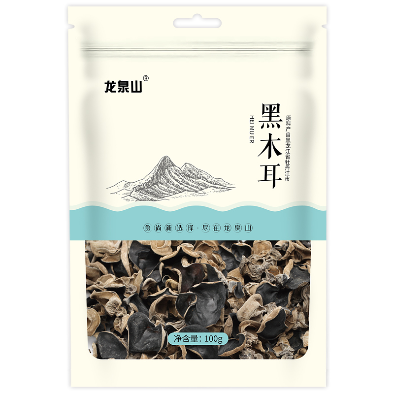 龙泉山黑木耳 100g（单位：袋） 黄色