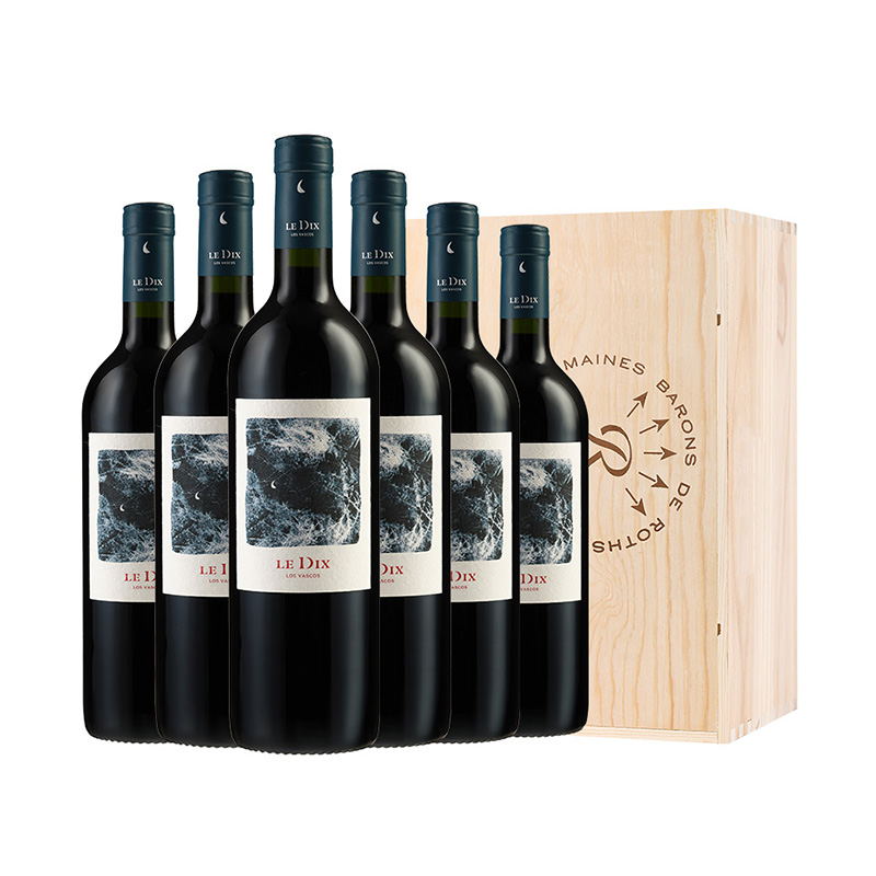 拉菲罗斯柴尔德巴斯克酒庄十世干红葡萄酒整箱装 750ml*6 黑色