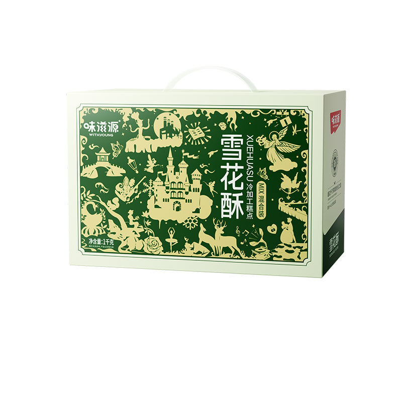 味滋源雪花酥1000g（单位：盒） 拿铁色