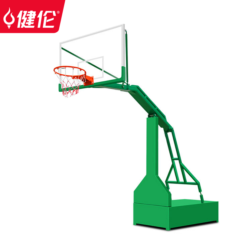 健伦（JEEANLEAN）JLL2013GCX 户外篮球架标准成人训练移动平箱篮球架 雾雨绿