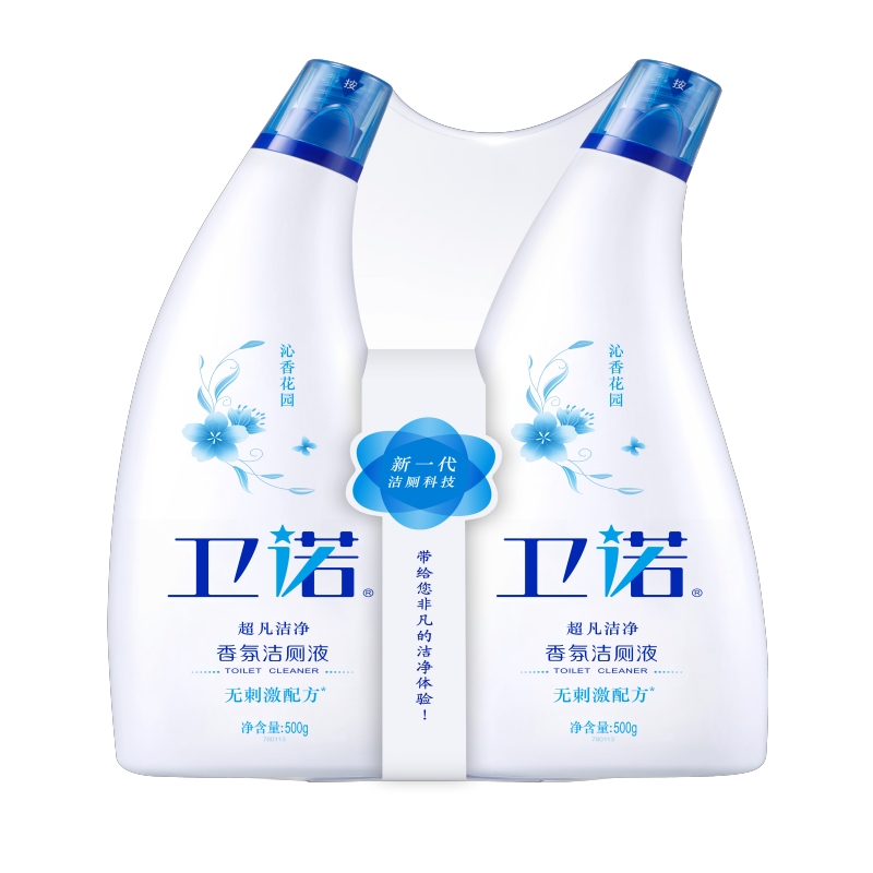 蓝月亮2瓶卫诺沁香花园香氛洁厕液500g 10000679（单位：组） 白色