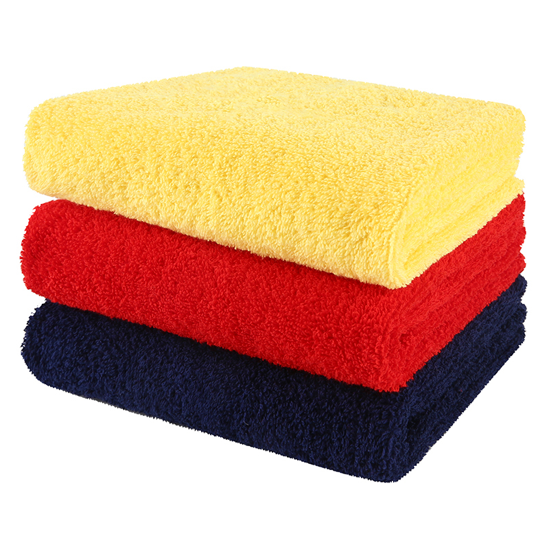 洁丽雅纯棉毛巾W0983 三条装 32cmx72cm 袋装毛巾（单位：组） 混色