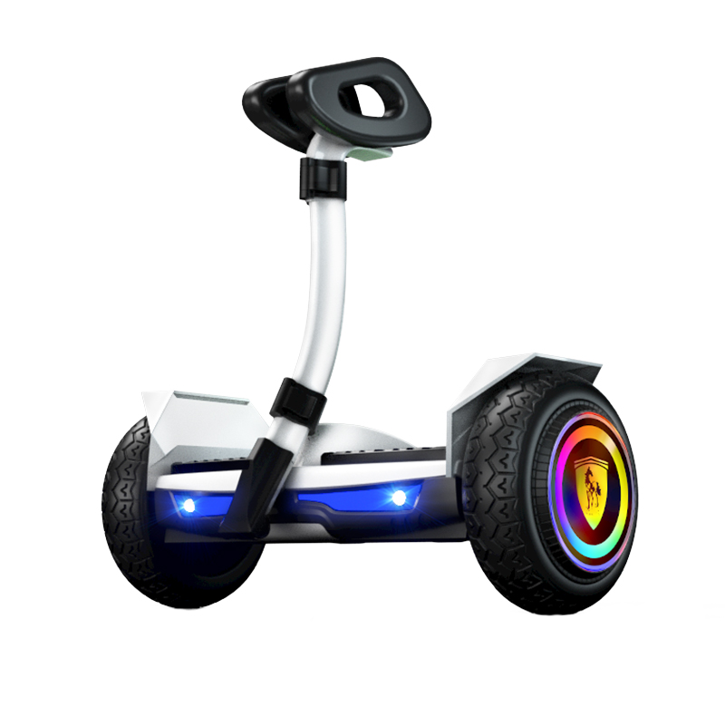 领奥平衡车K8-8吋-三控-发光-白色 白色