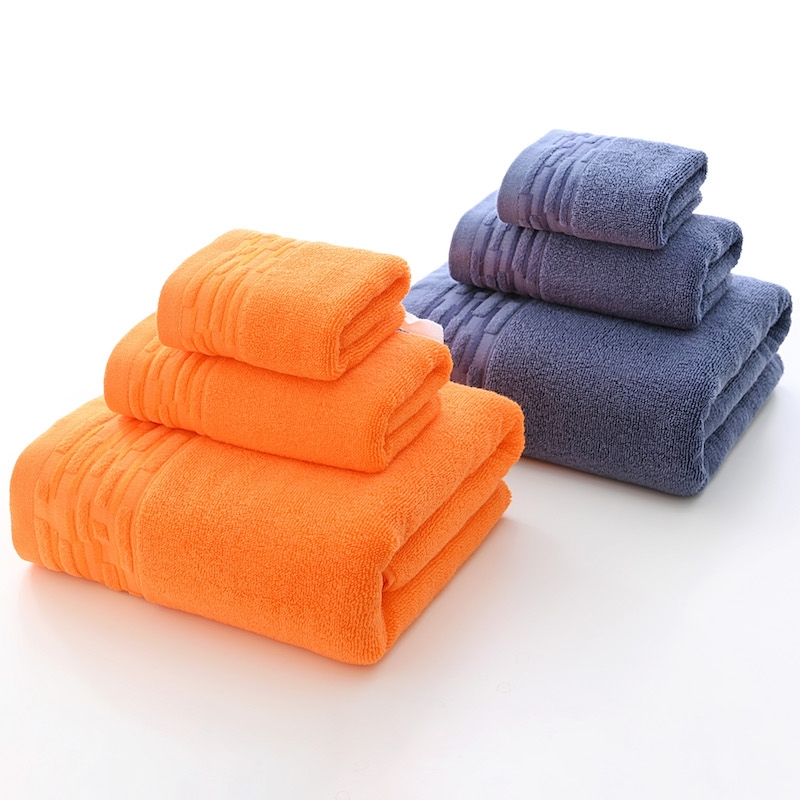 洁丽毛浴方三件套 W0982+W0981+W0980（浴巾x1+面巾x1+方巾x1）袋装（单位：套） 混色