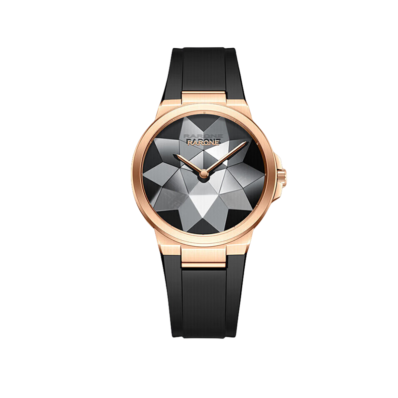 雷诺(RARONE)手表时尚女士手表批花表盘石英女表防水腕表8600958(单位：块） 黑色