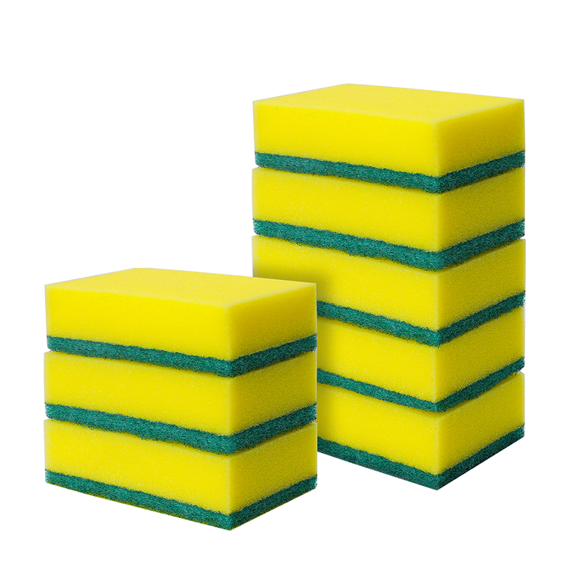 好媳妇海绵百洁布（8片装） AGW-7705 绿黄色