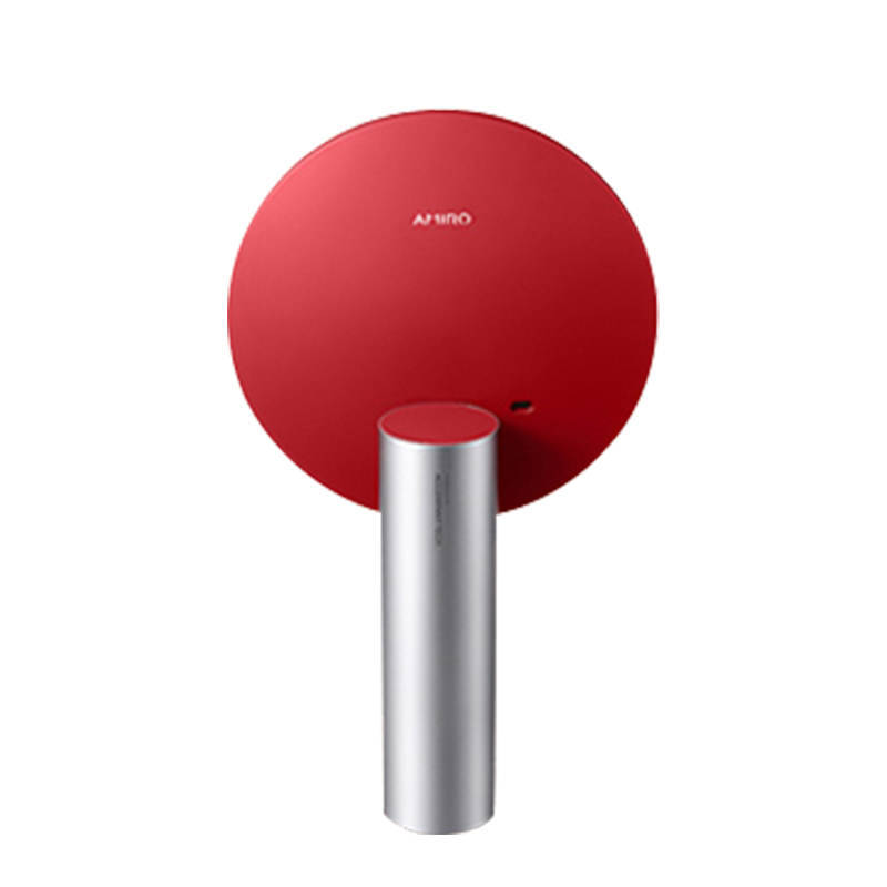 AMIRO觅光 化妆镜led带灯O系列小黑镜宿舍台式桌面梳妆镜美妆镜子/个 红色