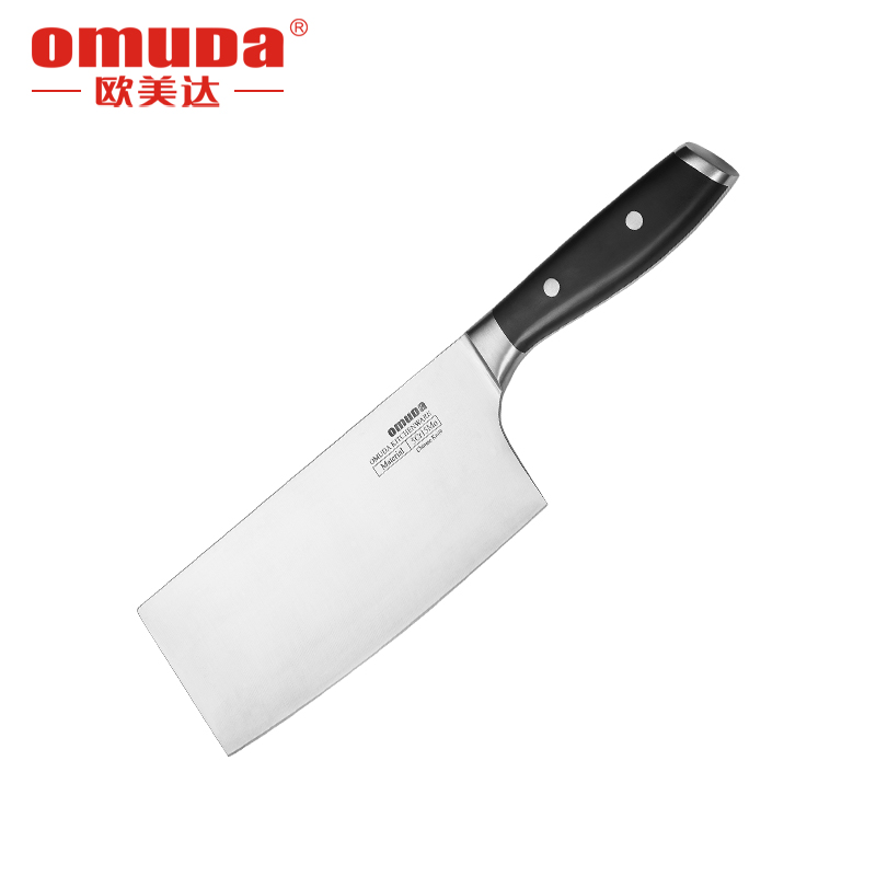欧美达 匠系列-切菜刀1# JQD01（单位：把） 不锈钢色