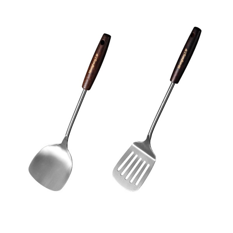 上亨（shangheng）加厚304不锈钢锅铲子家用食品级厨房炒菜铲子木柄锅铲厨具（单位：件） 豪华六件套