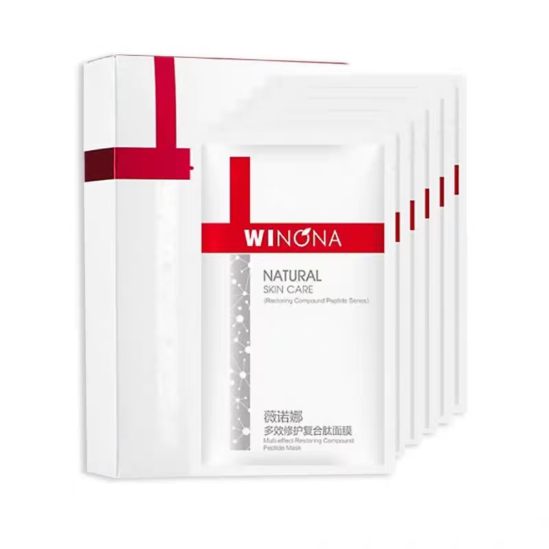 薇诺娜多效修护复合肽面膜6贴 白色