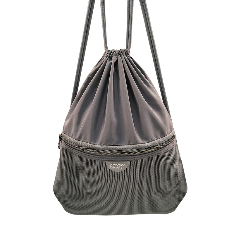 又见美物 （EmbraceBeauty）初遇系列&middot;芝麻格抽绳背袋  EB1109（单位：个） 灰色