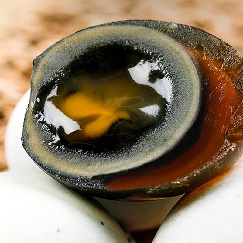 谷生谷长传统手工松花蛋10枚 曜石黑