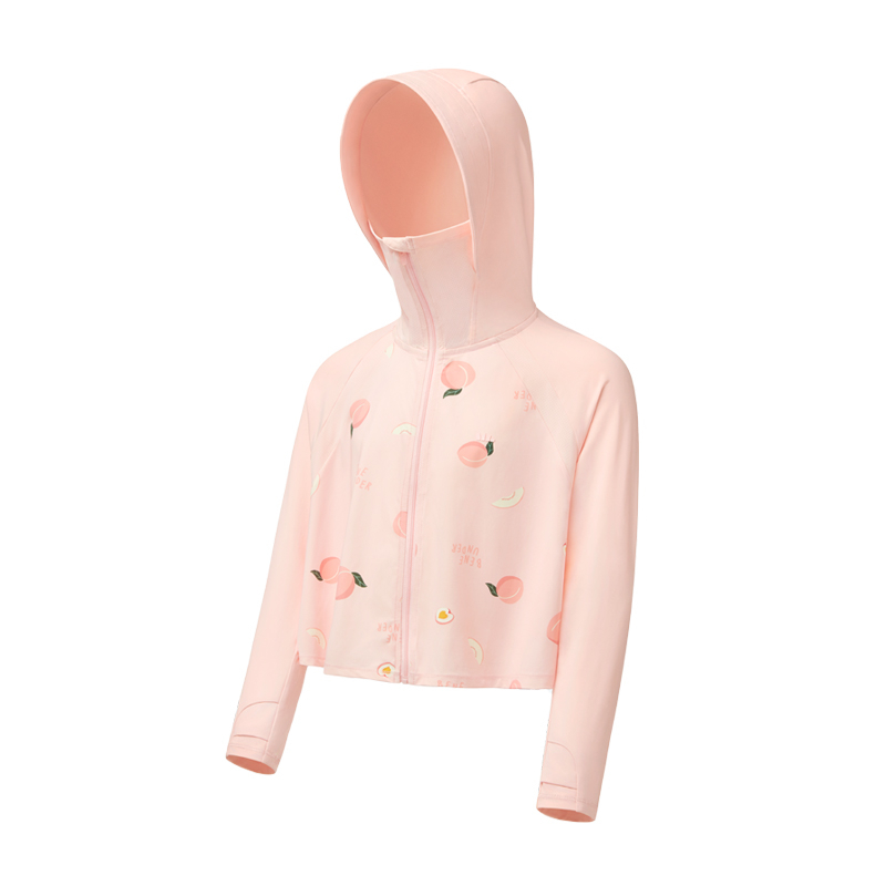蕉下冰触系列儿童披肩防晒服 桃子派对