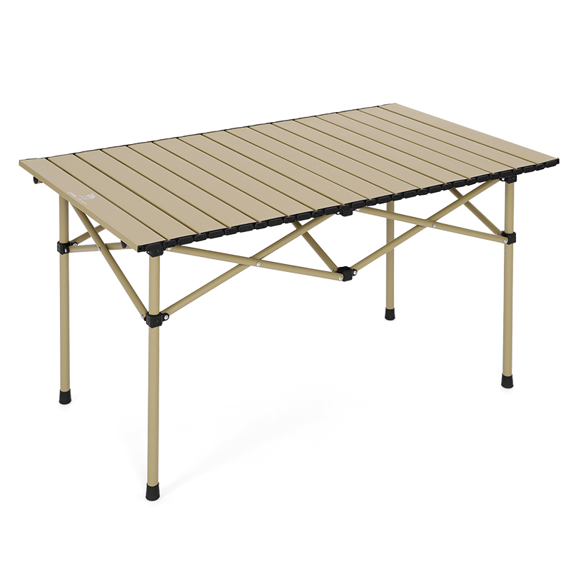 骆驼（CAMEL） 户外便携式折叠桌铝合金野餐桌子公园家用长桌野炊装备露营烧烤 133CA1T016 鹅黄色