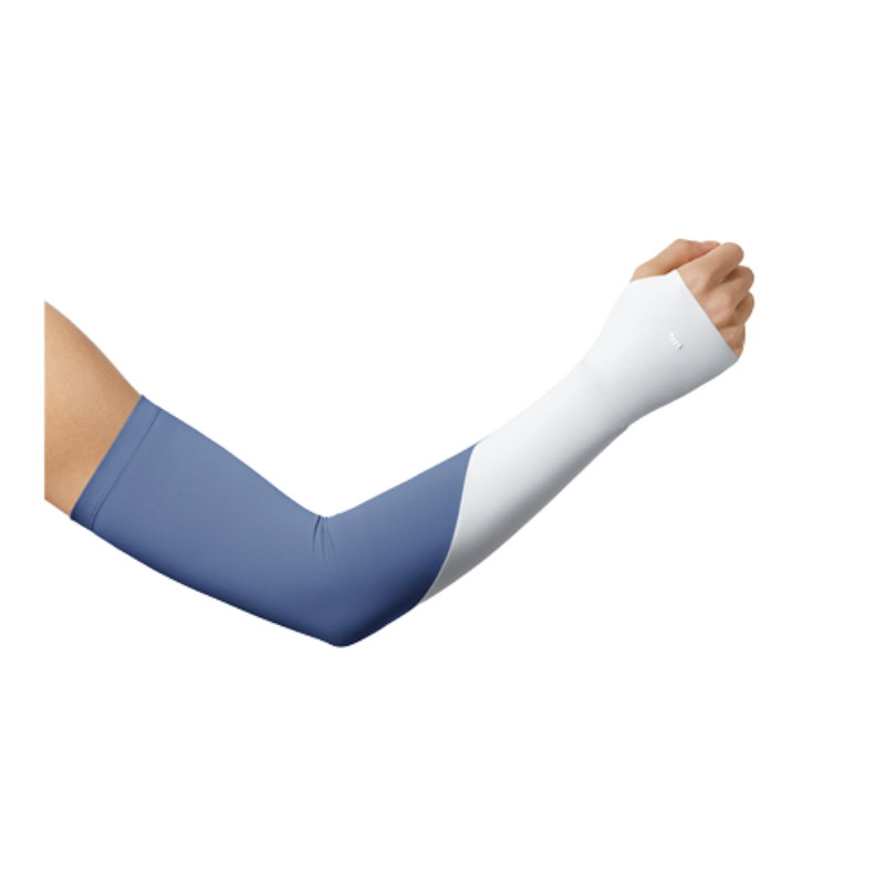 蕉下 冰薄系列舒元防晒袖套男款 谧黛蓝/云潜白L码