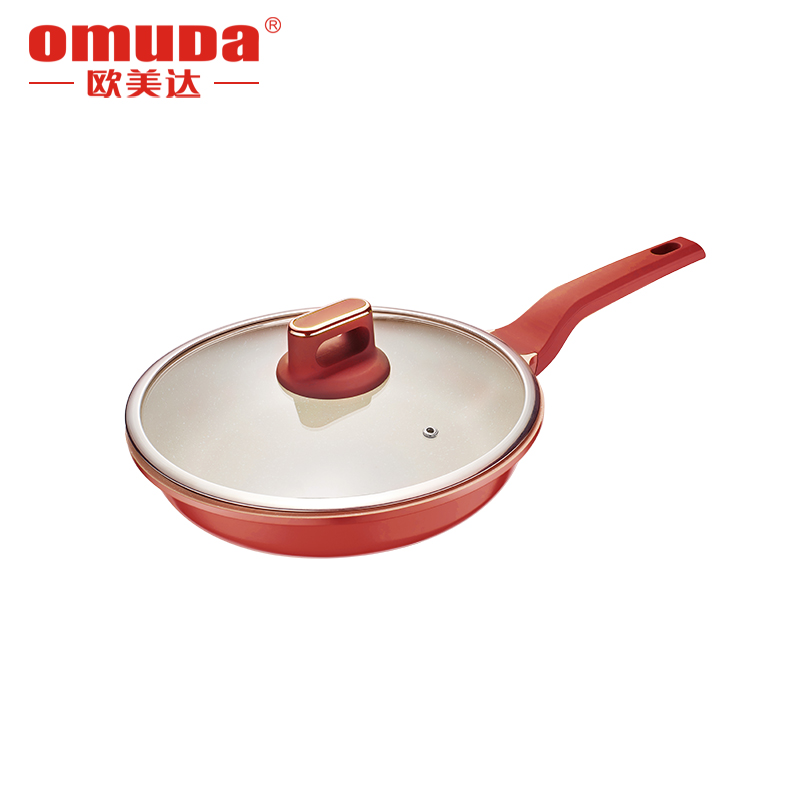欧美达 伯爵系列-不粘煎锅F款26CM BJJ28-F（单位：个） 红色/绿色