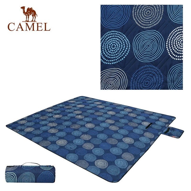 骆驼CAMEL户外地垫野餐垫子野炊防潮垫露营帐篷野外野餐布睡垫草地垫子 野餐垫A9SFSY007 张 魔幻蓝