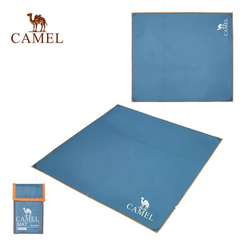 骆驼户外地席 露营旅行地垫 防水耐磨野餐垫牛津布防潮垫 A0S3H8102 张 靛蓝